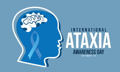 international Ataxia awareness day. background, banner, card, poster, template. Vector illustration.