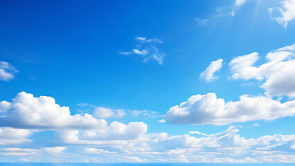 Blue sky with clouds