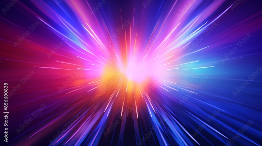 Aufkleber an electrifying abstract blurred gradient background in neon colors, reminiscent of a fireworks disp