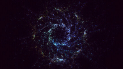 3D manual rendering abstract circle light background. Its not AI Generatd illustration.