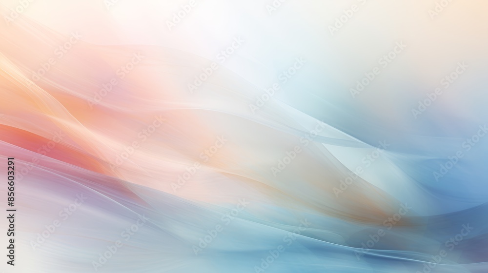 Aufkleber an ethereal abstract blurred gradient background in soft, muted colors, reminiscent of a watercolor 