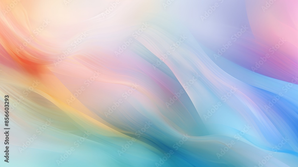 Poster an ethereal abstract blurred gradient background in soft, muted colors, reminiscent of a watercolor 