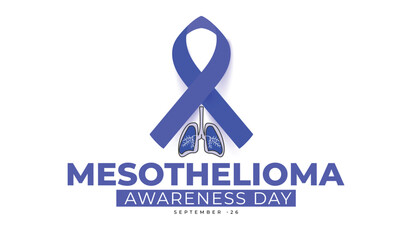 Mesothelioma awareness day. background, banner, card, poster, template. Vector illustration.