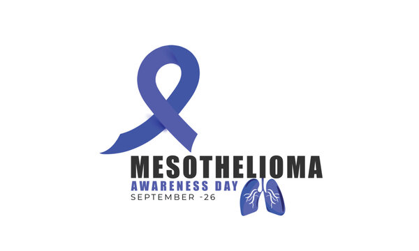 Mesothelioma awareness day. background, banner, card, poster, template. Vector illustration.