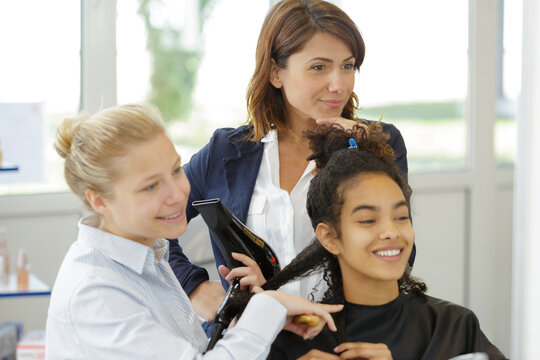 portrait of a hair salon concept