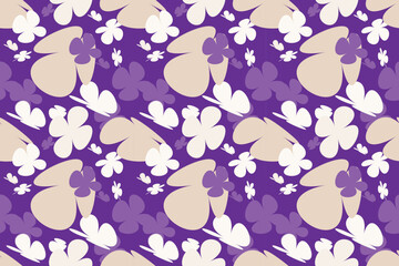 Cute Floral Pattern in the Small Flower. Vintage 70s Style Flower Background Illustration. Colorful Pastel Color Groovy Artwork Bundle, Y2k Nature Backgrounds With Spring Plants.