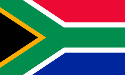 South Africa national flag vector illustration.