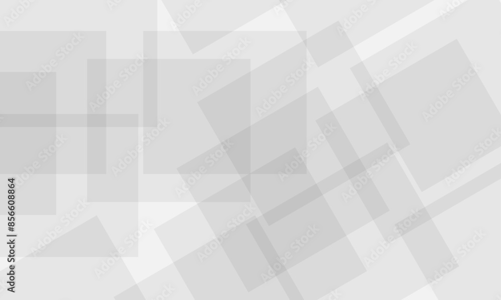 Poster abstract smooth light and gray geometry square shape paper futuristic concept background. vector ill