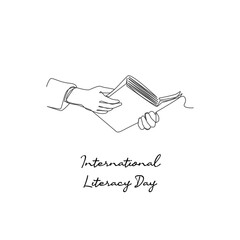 line art of International Literacy Day good for International Literacy Day celebrate. line art.
