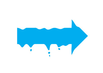 溶けていくような矢印