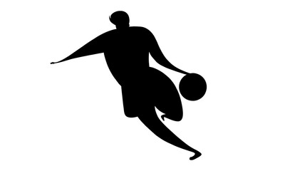 silhouette of Basketball player illustration