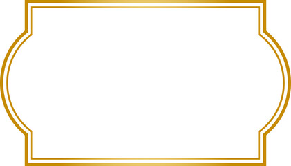 Elegant vintage golden frame background