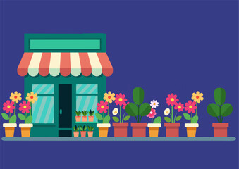 flowers shop illustrator