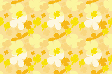 Abstract Flower Pattern With Simple Pretty, Little Floral Liberty Seamless Texture Background. Spring, Summer Romantic Blossom Flower Garden Seamless Pattern for Your Designs