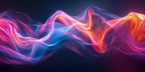 Abstract Flowing Light and Color