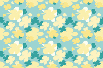 Beautiful Floral Pattern Design Little Floral Liberty Seamless Texture Background. Spring, Summer Romantic Blossom Flower Garden Seamless Pattern for Your Designs