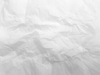 Abstract crumpled texture white tissue background