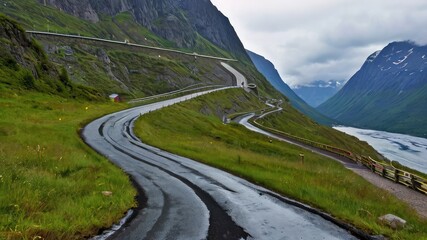 Fototapeta premium road to the mountains