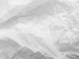 Abstract crumpled texture white tissue background