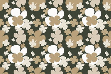 Pattern With Simple Pretty Small Flowers, With Simple Pretty, Little Floral Liberty Seamless Texture Background. Spring, Summer Romantic Blossom Flower Garden Seamless Pattern for Your Designs