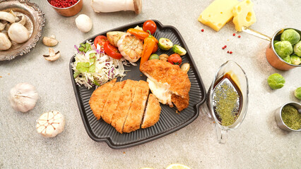 Pork Cutlet with Healthy Ingredients