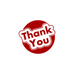 Thank you icon isolated on transparent background