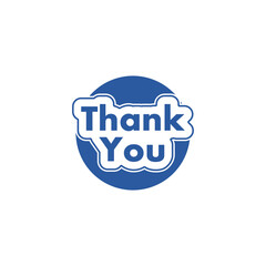 Thank you icon isolated on transparent background