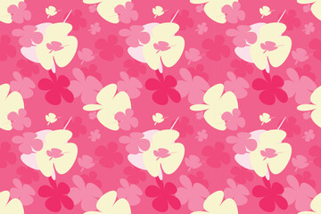 Floral Pattern Design Little Floral Liberty Seamless Texture Background. Spring, Summer Romantic Blossom Flower Garden Seamless Pattern for Your Designs