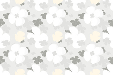 Beautiful Flowers Pattern Background With Simple Pretty, Little Floral Liberty Seamless Texture Background. Spring, Summer Romantic Blossom Flower Garden Seamless Pattern for Your Designs