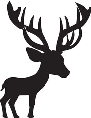deer silhouette vector