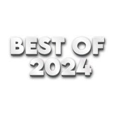 3D Best of 2024 text poster