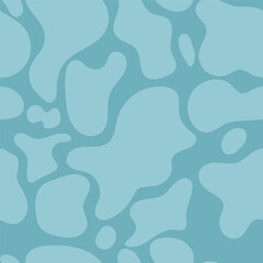 Vector cow print seamless pattern rganic shapes repeat background