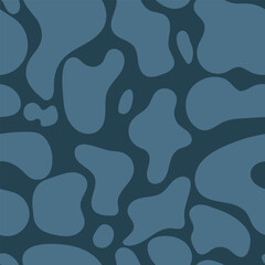 Vector cow print seamless pattern rganic shapes repeat background