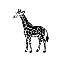 Fototapeta premium Giraffe Vector Silhouette Design