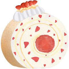 cake with icing and cherry