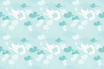 Summer Flower Pattern Elements Little Floral Liberty Seamless Texture Background. Spring, Summer Romantic Blossom Flower Garden Seamless Pattern for Your Designs