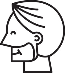 Beard Man Human Head Avatar Profile
