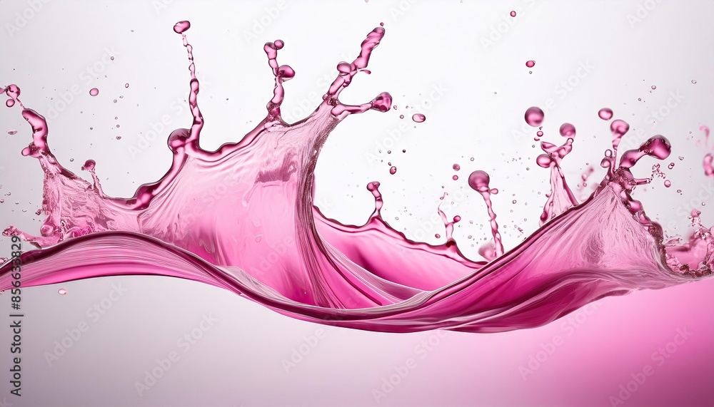 Wall mural pink water