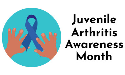Juvenile Arthritis Awareness Month, Idea for a banner or poster on a healthcare theme