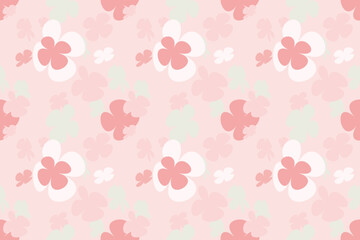 Floral Seamless Pattern Vintage 70s Style Flower Background Illustration. Colorful Pastel Color Groovy Artwork Bundle, Y2k Nature Backgrounds With Spring Plants.
