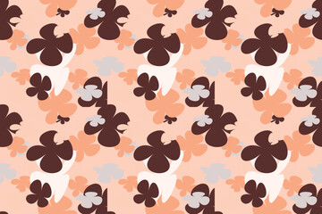 Fototapeta premium Floral Pattern Design With Simple Pretty, Little Floral Liberty Seamless Texture Background. Spring, Summer Romantic Blossom Flower Garden Seamless Pattern for Your Designs