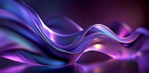 fondo abstracto ondas moradas sobre fondo oscuro