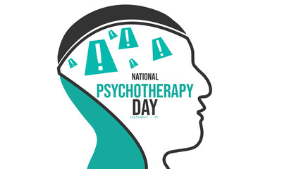 National Psychotherapy Day. background, banner, card, poster, template. Vector illustration.