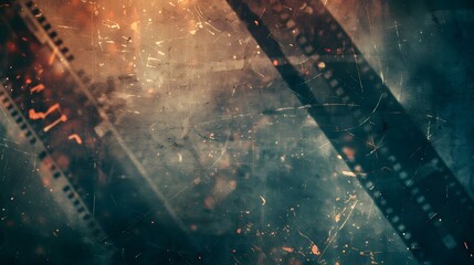 Background of retro film with scratch