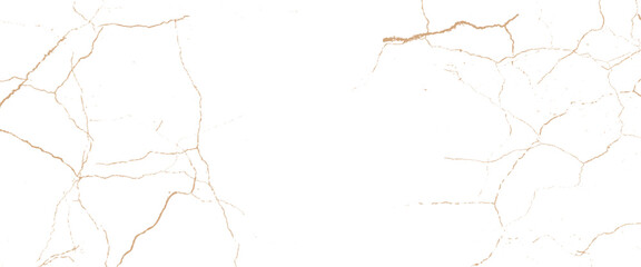 Vector old marble pattern with brown cracks Transparent texture.	