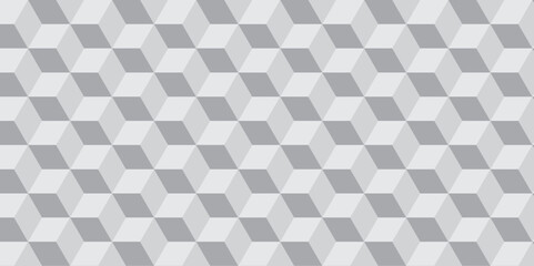 	
Seamless abstract white and gray background from cubes and lines. Geometric tiles and mosaic creative stylish seamless pattern block cube background. minimal hexagon Cubes mosaic shape vector design