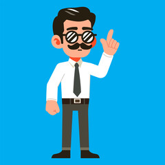 Cute Male Teacher Cartoon