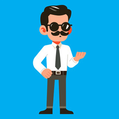 Cute Male Teacher Cartoon