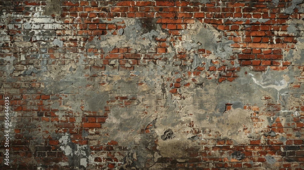 Poster brick wall with contrasting zones and space for text and design versatile concept for various uses