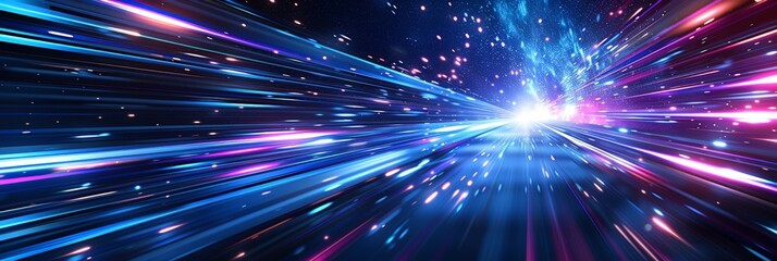 Fototapeta premium Abstract Representation of Speed and Light